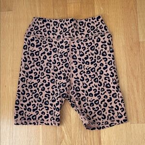 White Fox Boutique Leopard Print Bike Shorts